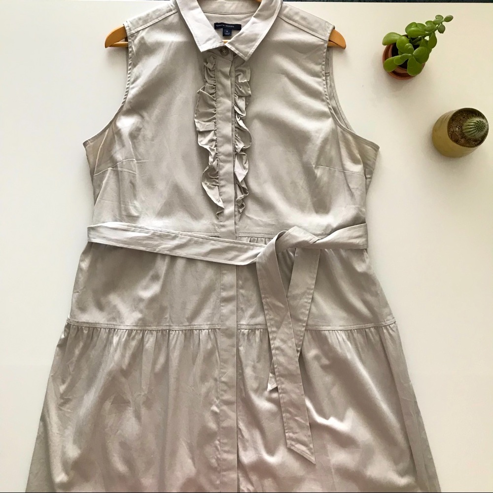 Tommy Hilfiger Collared Safari Belted Dress